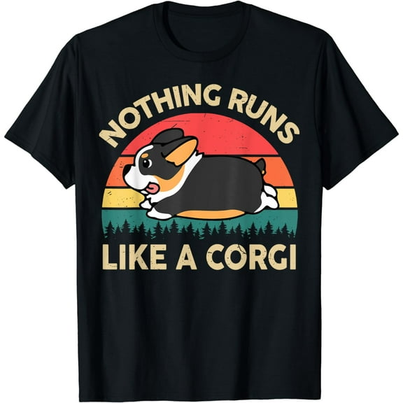 Corgi-Shirt Nothing Runs Like Tricolor Corgi Gifts for Lover T-Shirt
