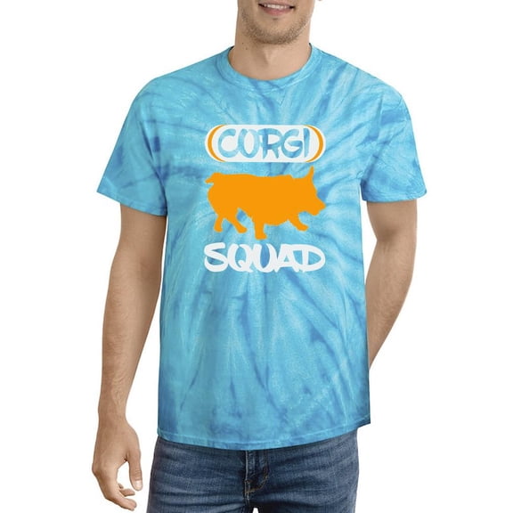Corgi Squad Silhouette Tie Dye Cyclone Men -Image by Shutterstock, Male Large