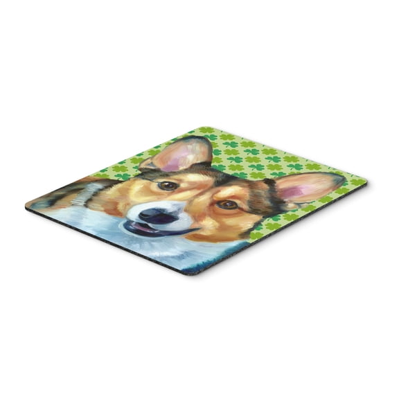 "Corgi St. Patricks Day Shamrock Mouse Pad Hot Pad or Trivet"
