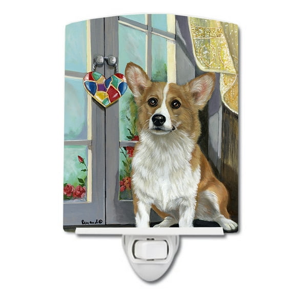 Corgi Suncatcher Ceramic Night Light