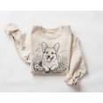 thumbnail image 1 of Corgi Sweatshirt, Dog Lover, Animal Print Sweater, Retro Puppy Graphic Pullover, Dog Crewneck501 Tshirt All Size S-5XL, 1 of 5