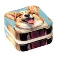 thumbnail image 1 of Corgi Travel Portable Jewelry Organizer Box with Earring Holder, Bracelet Holder, and Necklace Organizer for Girls and Women, 1 of 6
