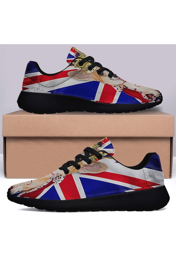 Corgi UK Platinum Jubilee Corgi Dog Pet Lovers Shoes Sneakers Black Size 10