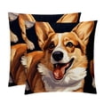 thumbnail image 1 of Corgi Velvet Throw Pillow Covers Set of 2 | Unique Patterns in 16x16, 18x18, 20x20 Inches |for Home Decor and Gifts | Includes Pillow Inserts | Throw Pillow Inserts Included, 1 of 6
