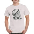 thumbnail image 1 of Corgi W Christmas Hat T-Shirt Men -Image by Shutterstock, Male x-Large, 1 of 4