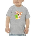 thumbnail image 1 of Corgi W Kawaii Cactus T-Shirt Toddler -Image by Shutterstock,  2 Toddler, 1 of 4