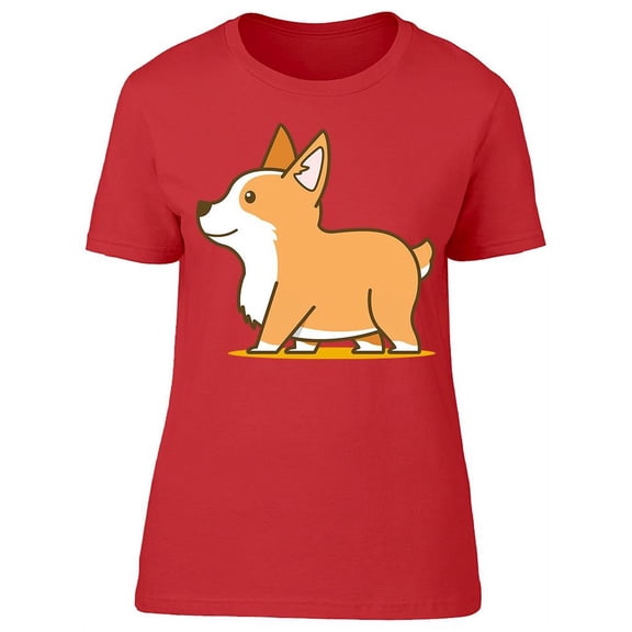 Corgi Walking T-Shirt Women -Image by Shutterstock, Female Large