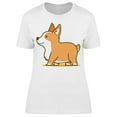 thumbnail image 1 of Corgi Walking T-Shirt Women -Image by Shutterstock, Female Medium, 1 of 2