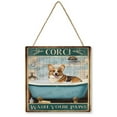 thumbnail image 1 of Corgi Wash Your Paws Square Hanging Wooden Sign 12x12 Inches Corgi Wooden Home Decor, Corgi Hanging Sign, Corgi Lover Gift Ideas, Corgi Moms, Corgi Lovers, Corgi Gifts, Corgi Accessories, 1 of 8