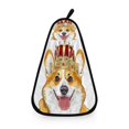 thumbnail image 1 of Corgi Wears A Crown Hand Towel Quick Drying Home Storage Kitchen Towel Hooks Dish Cloths, 1 of 6
