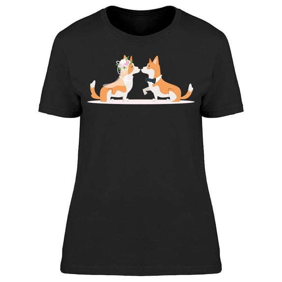 Corgi Wedding T-Shirt Women -Image by Shutterstock, Female 3X-Large