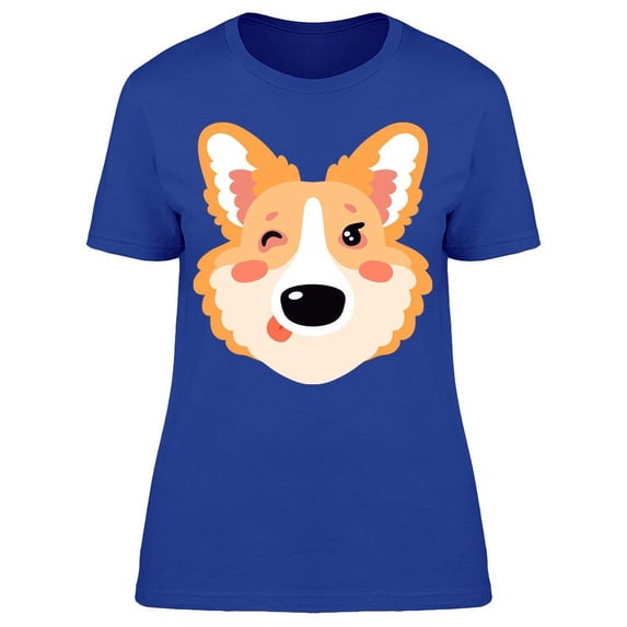 Corgi Winks T-Shirt Women -Image by Shutterstock, Female Small