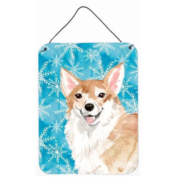 Corgi Winter Wall or Door Hanging Prints
