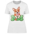 thumbnail image 1 of Corgi With A Bone Pillow T-Shirt Women -Image by Shutterstock, Female 3X-Large, 1 of 2