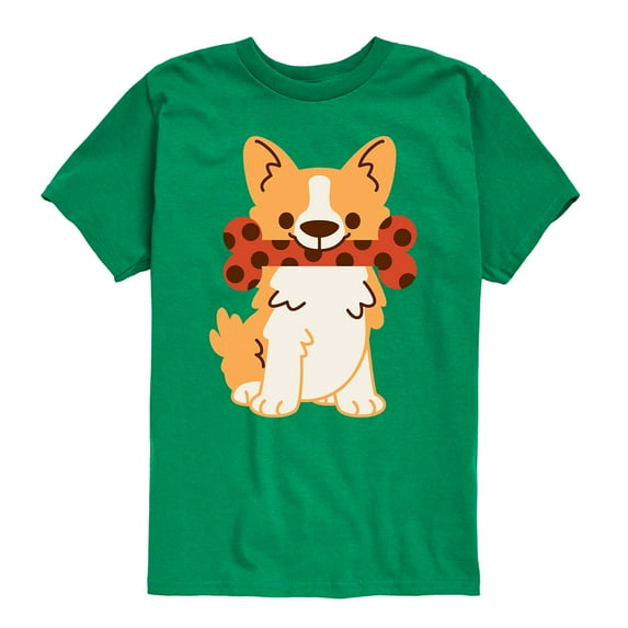 Corgi With Bone - Toddler And Youth Short Sleeve Graphic T-Shirt