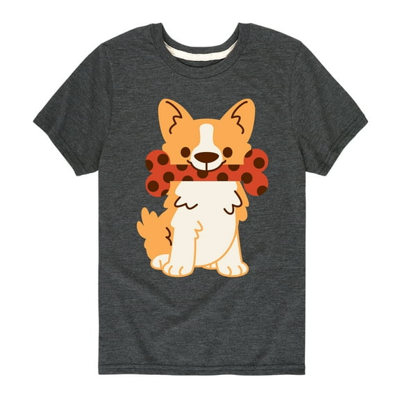 Corgi With Bone - Toddler And Youth Short Sleeve Graphic T-Shirt