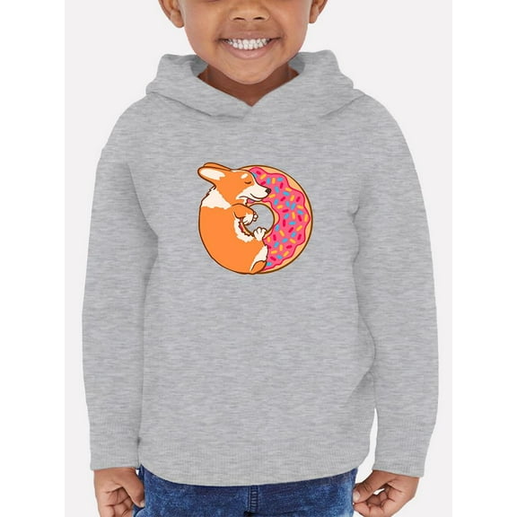 Corgi With Donut And Sprinkles Hoodie Toddler -Image by Shutterstock,  2 Toddler