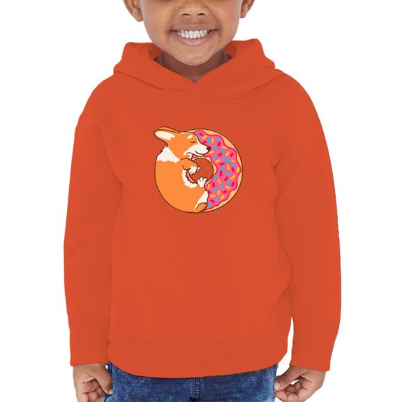 Corgi With Donut And Sprinkles Hoodie Toddler -Image by Shutterstock, 2 Toddler