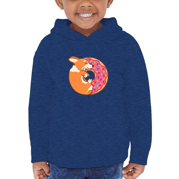 Corgi With Donut And Sprinkles Hoodie Toddler -Image by Shutterstock, 4 Toddler