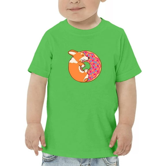 Corgi With Donut And Sprinkles T-Shirt Toddler -Image by Shutterstock,  2 Toddler