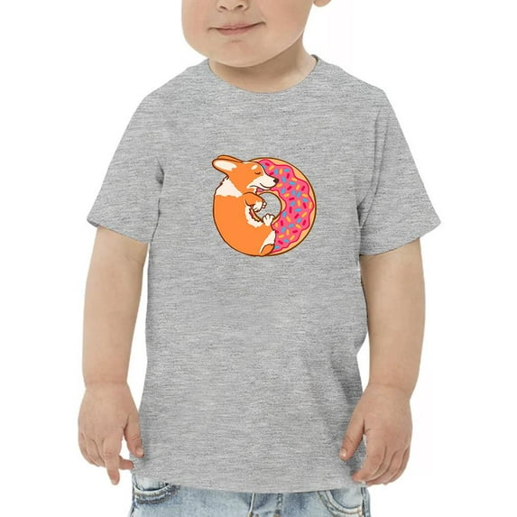 Corgi With Donut And Sprinkles T-Shirt Toddler -Image by Shutterstock, 4 Toddler