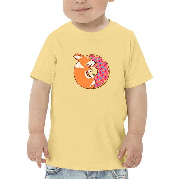 Corgi With Donut And Sprinkles T-Shirt Toddler -Image by Shutterstock, 5 Toddler