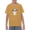 thumbnail image 1 of Corgi With Headsets T-Shirt Juniors -Image by Shutterstock,  Medium, 1 of 4