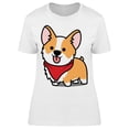 thumbnail image 1 of Corgi With His Tongue Out T-Shirt Women -Image by Shutterstock, Female Large, 1 of 2