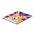 thumbnail image 1 of "Corgi with English Union Jack British Flag Mouse Pad Hot Pad or Trivet", 1 of 1