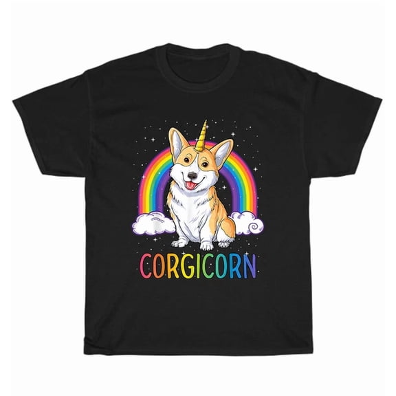 Corgicorn Unicorn Corgi Rainbow Dog Pet Puppy Animal Lover T-Shirt Unisex Gift