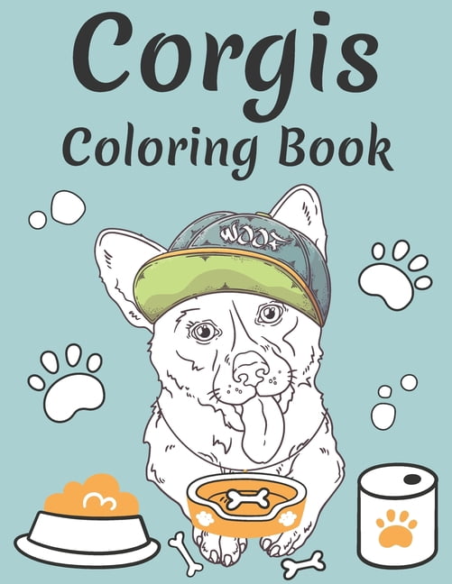 Corgis Coloring Book: Adorable Corgis Coloring Book for Grown-ups and Adults - Corgi Life Coloring and Activity Book Gif