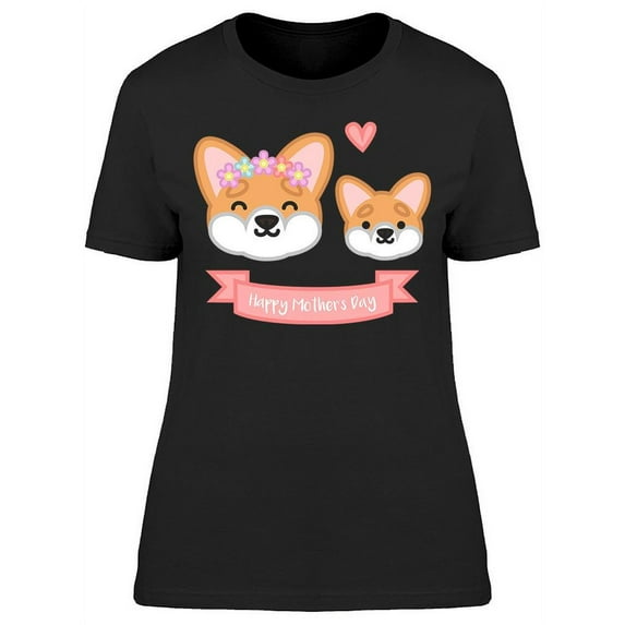Corgis Mother's Day T-Shirt Women -Image by Shutterstock, Female XX-Large