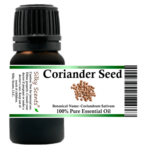 Coriander Seed Essential Oil 5 ml (1/6 fl oz) - 100% Pure and Natural by Silky Scents