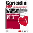 thumbnail interactive-video image 1 of Coricidin HBP Maximum Strength Multi-Symptom Flu Medicine, Tablets, 24 Ct, 1 of 10