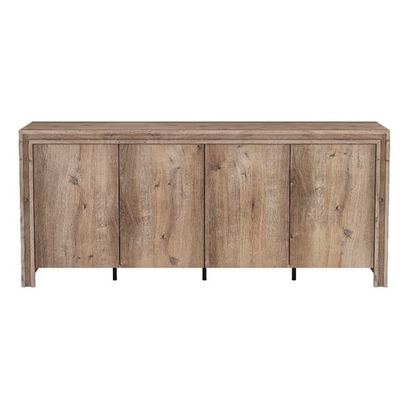 Corin Contemporary 60" Sideboard in Brown (4-Door)