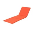 thumbnail image 1 of Corinne Outdoor Chaise Lounge Cushion, Orange, 1 of 5