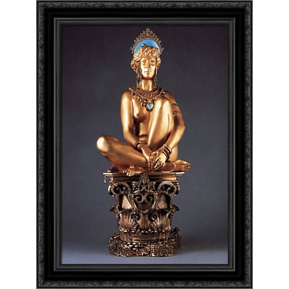 Corinth 20x24 Black Ornate Wood Framed Canvas Art by Gerome, Jean Leon