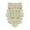 Two Socket Outlets Corinthian 2-Gang Lighting Swichplate, Antique Ivory Double Rocker ...