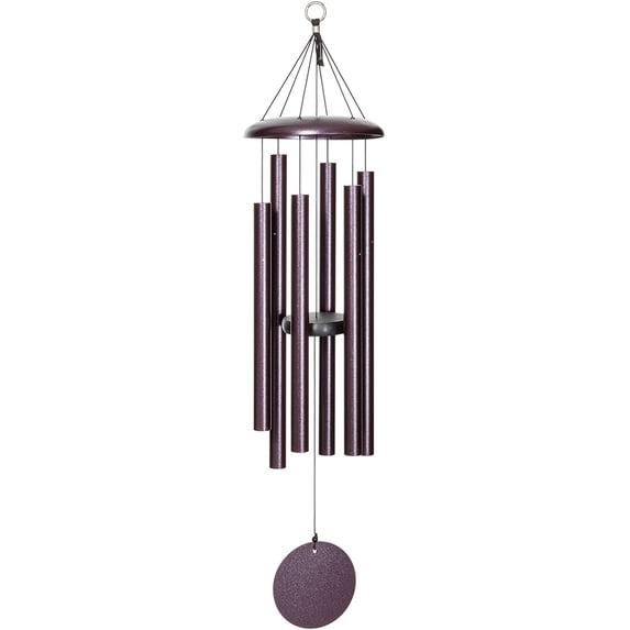 Corinthian Bells by Wind River - 36 inch Plum Wind Chime for Patio, Backyard, Garden, and Outdoor Decor (Aluminum Chime) Made in The USA