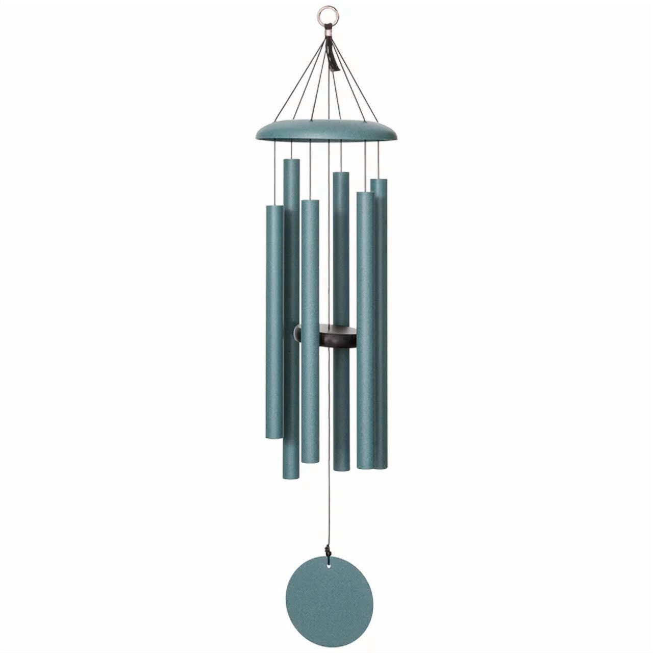 Corinthian Bells 60-inch Windchime, Patina Green with 6 Heavy Tubes, Large Deep Tone Outdoor Wind Chimes for Garden Hanging Dcor, Sympathy Gifts