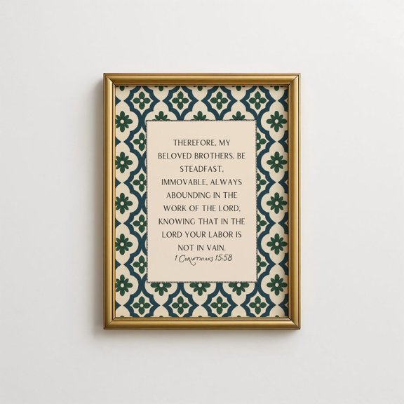 Corinthians Geometric Scripture Wall Art Home Decor