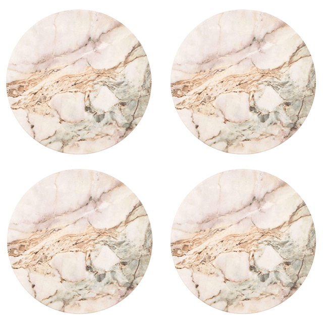 Cork Backed Furniture Protectors Absorbent Ceramic Stone Coasters