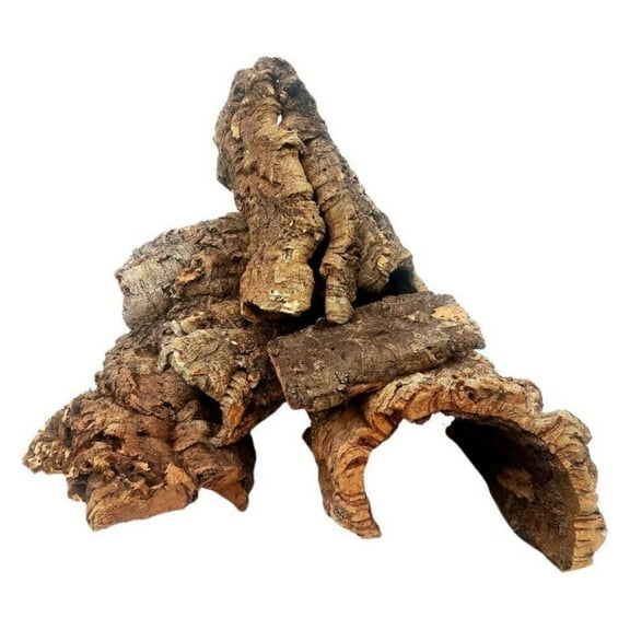 Cork Bark - 3lb Assorted Pieces for Orchids, Reptiles, Terrariums & Air Plants - Premium Virgin Cork Flats, Rounds, & Half Rounds - Hand Cleaned & Sustainably Sourced