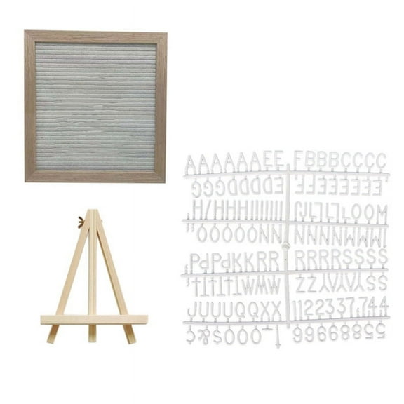 Cork Board 10x10 Inch Wall Decor Felt Letterboard Oak Wood Message Board Letters Felt Letter Board Home De