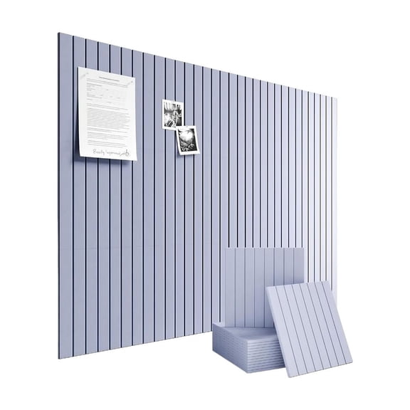 Cork Board Alternative Felt Bulletin Board Tiles,6Pcs Slats Wall Paneling Cork Boards for Offices Push Pin Boards