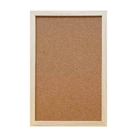 Cork Board Bulletin Board, Framed Corkboard, Decorative Hanging Pin Board, Perfect for Office & Home Decor, Home School Message Board Brown