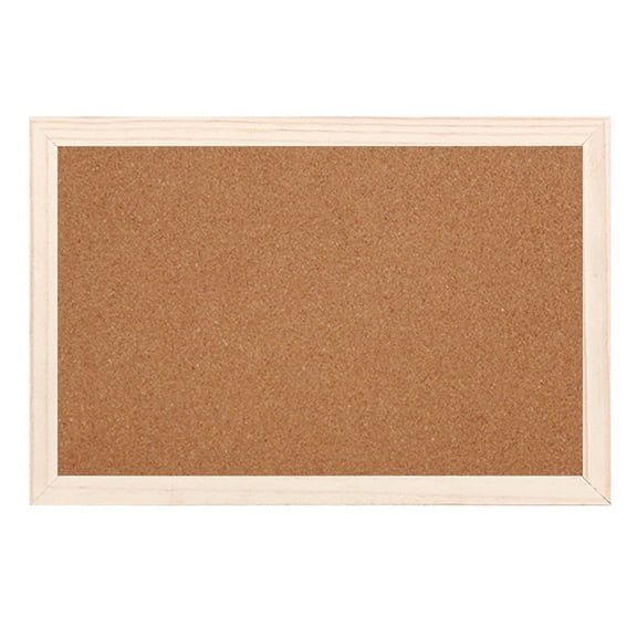 Cork Board Bulletin Board, Framed Corkboard, Durable Decorative Hanging Pin Board, Perfect for Office & Home Decor,Wall-Mounted Message Notice Presentation Board or Vision Board,1Pc(Beige,15.7x11.8")