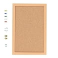 Cork Board Bulletin Wall Pinboard Set for Office, Home, and School