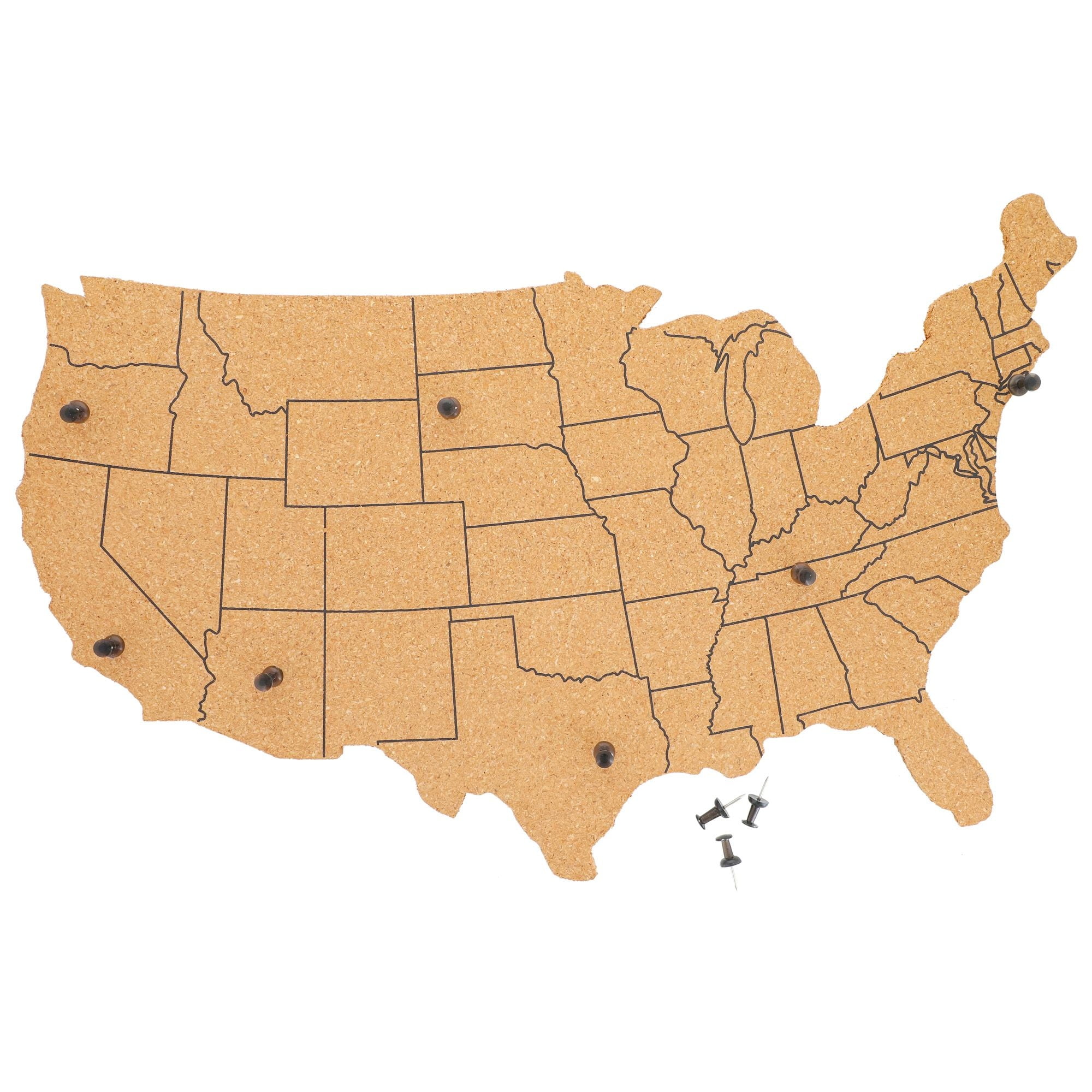 Cork Board Map of The United States - Cork Board Map Of The United States With 10 Pins To Mark Travels Home And Office Wall Decor Continental USA Cork Board 16 X 10 X 0 3 In 184166ce E6d4 4820 8314 Fd2f35c28473.3fa674ada5bb09f998ac52b56ed22dad