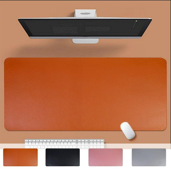 Cork Bottom Mouse Pad Leather Desk Pad Nonslip Soft Surface for Smooth Gliding and Precise Control Ergonomic Comfort for Home Office and Gaming Setups Akmoler